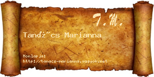 Tanács Marianna névjegykártya