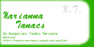 marianna tanacs business card