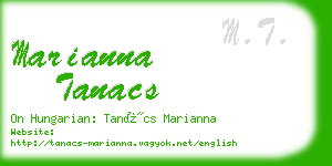 marianna tanacs business card